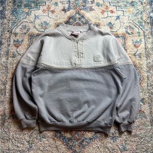 Vintage Foot Locker 1/4 Zip-up Sweatshirt Medium